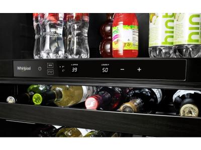 24" Whirlpool 5.2 Cu. Ft. Undercounter Beverage Center with Towel Bar Handle - WUB35X24HZ