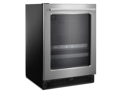24" Whirlpool 5.2 Cu. Ft. Undercounter Beverage Center with Towel Bar Handle - WUB35X24HZ