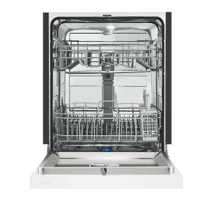 24" Midea Front Control Hybrid Tub Dishwasher in White - MDF24P2BWW