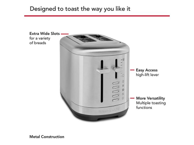 KitchenAid 2 Slice Toaster in Brushed Stainless Steel - KMT2109SX