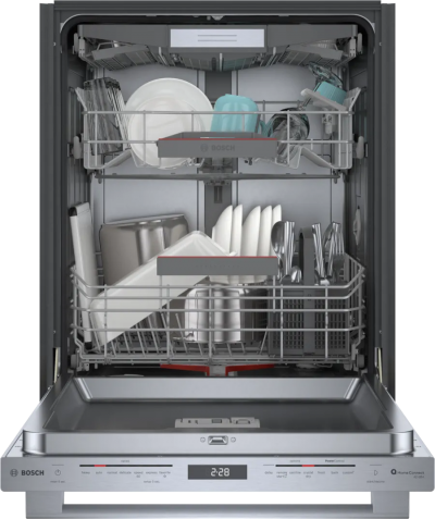 24" Bosch 800 Series Euro Tall Tub Dishwasher in Stainless Steel - SHX78CC5UC