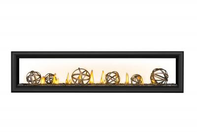 Napoleon Vector 74 See Through Direct Vent Gas Fireplace - LV74N2