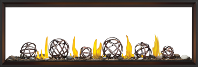 Napoleon Tall Linear Vector 74 See Through Direct Vent Gas Fireplace  - TLV74N2