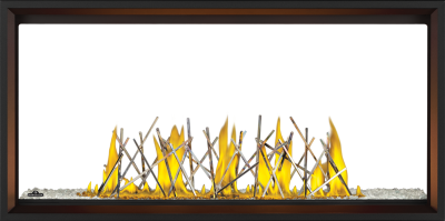 Napoleon Tall Linear Vector 50 See Through with Luminous Logs Fireplace - TLV50LN2