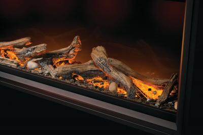 Napoleon Tall Linear Vector 62 Fireplace with Luminous Logs - TLV62LN