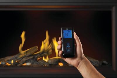 Napoleon Tall Linear Vector 62 Fireplace with Luminous Logs - TLV62LN