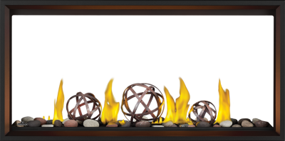 Napoleon Tall Linear Vector 50 See Through Direct Vent Gas Fireplace - TLV50N2