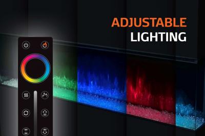 68" UPTOWN 120V Heater Electric Fireplace - UE68