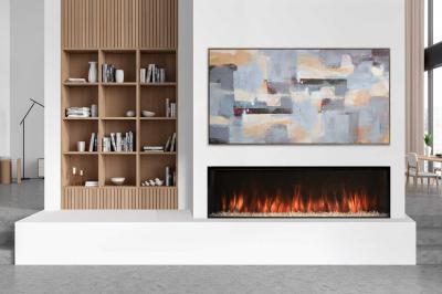 56" UPTOWN Electric Fireplace with Remote Control - UE56-SLIM