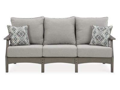 Signature Design by Ashley Visola Outdoor Sofa, 2 Lounge Chairs and Coffee Table - P802P2