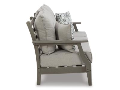 Signature Design by Ashley Visola Outdoor Sofa, 2 Lounge Chairs and Coffee Table - P802P2