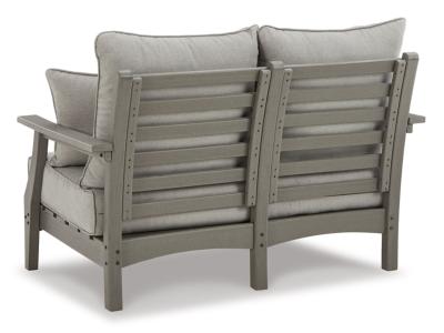 Signature Design by Ashley Visola Outdoor Loveseat, 2 Lounge Chairs and Coffee Table - P802P1