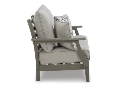 Signature Design by Ashley Visola Outdoor Loveseat, 2 Lounge Chairs and Coffee Table - P802P1