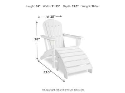 Signature Design by Ashley Sundown Treasure Adirondack Chair with End Table - P011P1