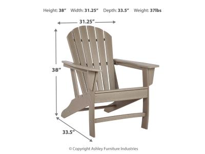 Signature Design by Ashley Sundown Treasure Adirondack Chair with End Table - P014P1
