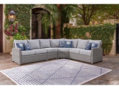 Signature Design by Ashley Naples Beach 4-Piece Outdoor Sectional - P439P2