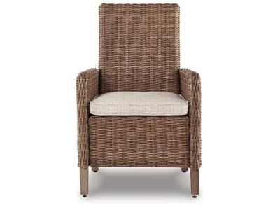 Signature Design by Ashley Beachcroft 4-Piece Outdoor Sectional, 2 Arm Chairs, Lounge Chair and Bench - P791P18