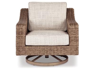 Signature Design by Ashley Beachcroft 4-Piece Outdoor Sectional, 2 Arm Chairs, Lounge Chair and Bench - P791P18