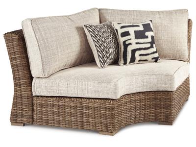 Signature Design by Ashley Beachcroft 4-Piece Outdoor Sectional, 2 Arm Chairs, Lounge Chair and Bench - P791P18