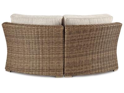 Signature Design by Ashley Beachcroft 4-Piece Outdoor Sectional, 2 Arm Chairs, Lounge Chair and Bench - P791P18