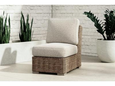 Signature Design by Ashley Beachcroft 4-Piece Outdoor Sectional, 2 Arm Chairs, Lounge Chair and Bench - P791P18
