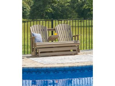 Signature Design by Ashley Hyland wave Outdoor Glider Loveseat - P114-835