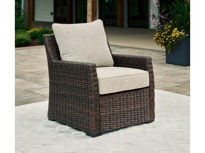 Signature Design by Ashley Brook Ranch Outdoor Lounge Chair with Cushion - P465-820