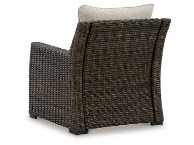 Signature Design by Ashley Brook Ranch Outdoor Lounge Chair with Cushion - P465-820