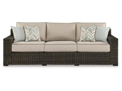 Signature Design by Ashley Coastline Bay Outdoor Sofa with Cushion - P784-838