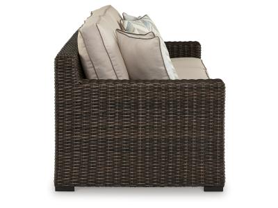 Signature Design by Ashley Coastline Bay Outdoor Sofa with Cushion - P784-838