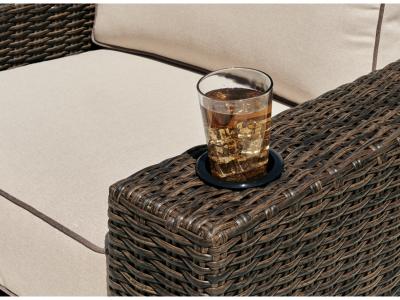 Signature Design by Ashley Coastline Bay Outdoor Swivel Lounge with Cushion - P784-821