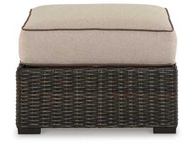 Signature Design by Ashley Coastline Bay Outdoor Ottoman with Cushion - P784-814