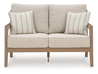 Signature Design by Ashley Hallow Creek Outdoor Loveseat with Cushion - P560-835