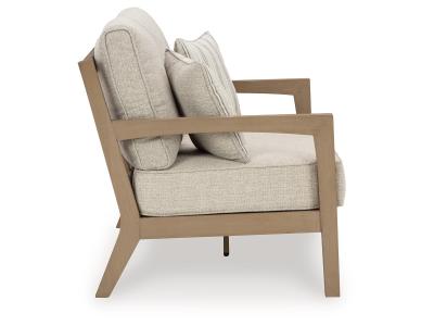 Signature Design by Ashley Hallow Creek Outdoor Loveseat with Cushion - P560-835