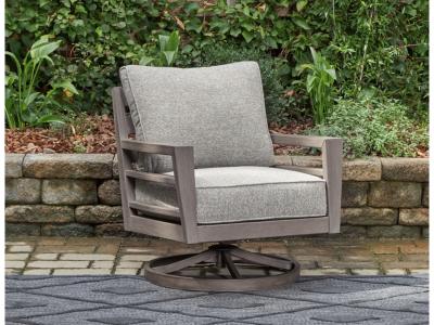 Signature Design by Ashley Hillside Barn Outdoor Swivel Lounge with Cushion - P564-821