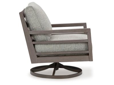 Signature Design by Ashley Hillside Barn Outdoor Swivel Lounge with Cushion - P564-821