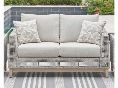Signature Design by Ashley Seton Creek Outdoor Loveseat with Cushion - P798-835