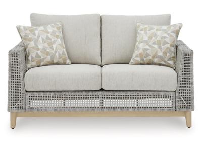 Signature Design by Ashley Seton Creek Outdoor Loveseat with Cushion - P798-835