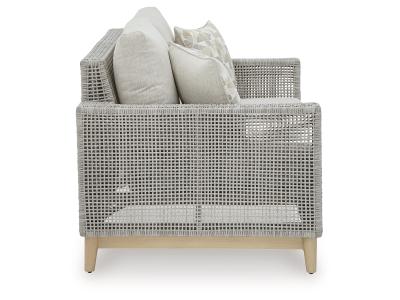 Signature Design by Ashley Seton Creek Outdoor Loveseat with Cushion - P798-835