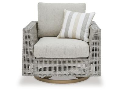 Signature Design by Ashley Seton Creek Outdoor Swivel Lounge with Cushion - P798-821
