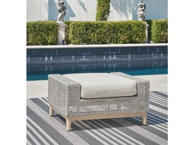 Signature Design by Ashley Seton Creek Outdoor Ottoman with Cushion - P798-814