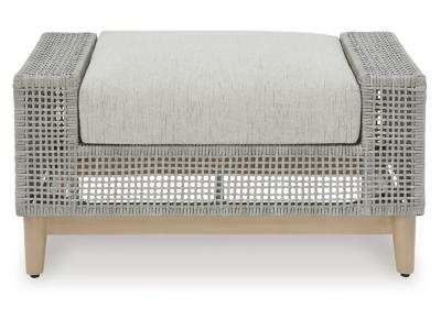 Signature Design by Ashley Seton Creek Outdoor Ottoman with Cushion - P798-814