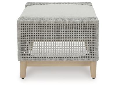 Signature Design by Ashley Seton Creek Outdoor Ottoman with Cushion - P798-814