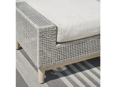 Signature Design by Ashley Seton Creek Outdoor Ottoman with Cushion - P798-814