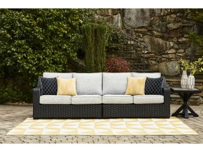 Signature Design by Ashley Beachcroft 2-Piece Outdoor Loveseat with Cushion - P792-854