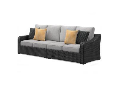 Signature Design by Ashley Beachcroft 2-Piece Outdoor Loveseat with Cushion - P792-854