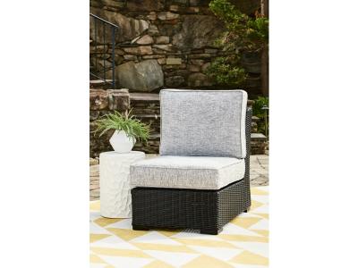 Signature Design by Ashley Beachcroft Outdoor Armless Chair with Cushion - P792-846