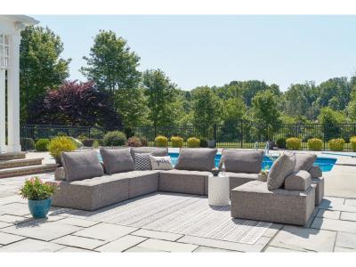 Signature Design by Ashley Bree Zee 8-Piece Outdoor Sectional - P160P6