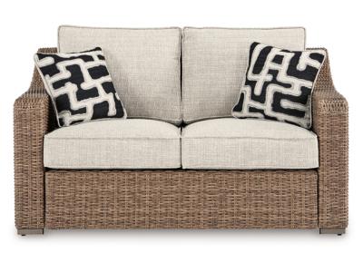 Signature Design by Ashley Beachcroft Outdoor Loveseat with Cushion - P791-835