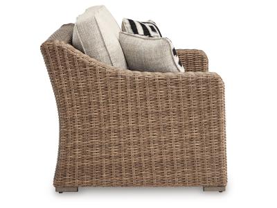 Signature Design by Ashley Beachcroft Outdoor Loveseat with Cushion - P791-835